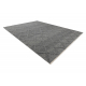 Alfombra de lana TAHAR 99001K antracita - TEJIDA A MANO bucle, Rombos, boho