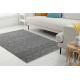 Alfombra de lana TAHAR 99001K antracita - TEJIDA A MANO bucle, Rombos, boho