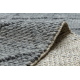 Tapete de lã TAHAR 99001K antracite - laço HAND-WOVEN, losangos, boho