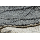 Tapete de lã TAHAR 99001K antracite - laço HAND-WOVEN, losangos, boho