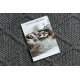Tapete de lã TAHAR 99001K antracite - laço HAND-WOVEN, losangos, boho