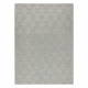 Alfombra de lana TAHAR 99001G gris - TEJIDA A MANO bucle, Rombos, boho