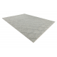 Alfombra de lana TAHAR 99001G gris - TEJIDA A MANO bucle, Rombos, boho