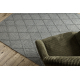 Tappeto in lana TAHAR 99001G grigio - TESSUTO A MANO, rombi, boho