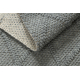 Tappeto in lana TAHAR 99001G grigio - TESSUTO A MANO, rombi, boho