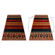 Wool carpet OMEGA VRITTI ethnic, ruby