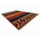 Tapis en laine OMEGA VRITTI ethnique rubis