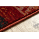 Tapis en laine OMEGA VRITTI ethnique rubis