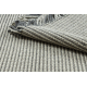 Alfombra de lana TAHAR 99003F crema / gris - TEJIDA A MANO Líneas, flecos 