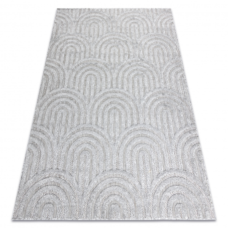 Tapis SANTO SIZAL 0537 géométrique gris 