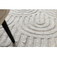 Tapis SANTO SIZAL 0537 géométrique gris 
