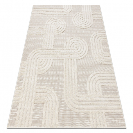 Teppich SANTO SISAL 1001 geometrisch weiß