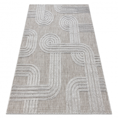 Alfombra SANTO sisal 1001 geométrica gris 