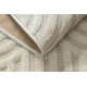 Teppich SANTO SISAL 0537 geometrisch weiß