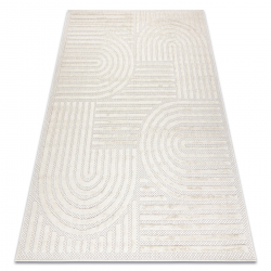 Teppich SANTO SISAL 0989 geometrisch weiß