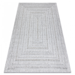Alfombra SANTO sisal 0999 geométrica gris 