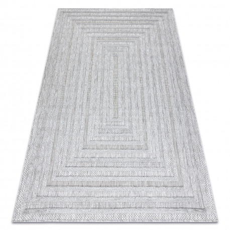 Alfombra SANTO sisal 0999 geométrica gris 