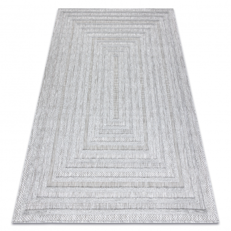 Teppich SANTO SISAL 0999 geometrisch grau