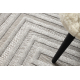 Alfombra SANTO sisal 0999 geométrica gris 