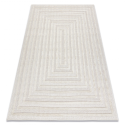 Alfombra SANTO sisal 0999 geométrica blanco