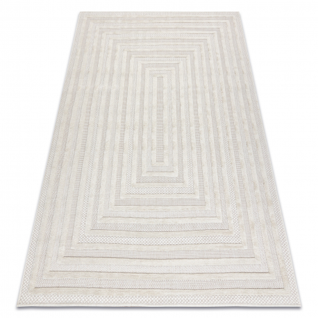 Teppich SANTO SISAL 0999 geometrisch weiß