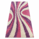 SHAGGY Teppich Style 98 Streifen rosa / Lila