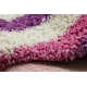 Tapis SHAGGY Style 98 Rayures rose / violet