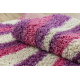 Tapis SHAGGY Style 98 Rayures rose / violet