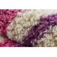Tapis SHAGGY Style 98 Rayures rose / violet