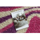 Tapis SHAGGY Style 98 Rayures rose / violet