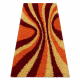Tapis SHAGGY Style 98 Rayures orange / bordeaux