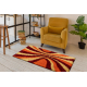 Tapis SHAGGY Style 98 Rayures orange / bordeaux