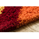 Tapis SHAGGY Style 98 Rayures orange / bordeaux