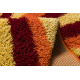Tapis SHAGGY Style 98 Rayures orange / bordeaux