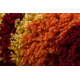 Tapis SHAGGY Style 98 Rayures orange / bordeaux