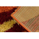 Tapis SHAGGY Style 98 Rayures orange / bordeaux