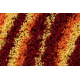 Tapis SHAGGY Style 98 Rayures orange / bordeaux