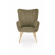 Lounge armchair AMARO olive, green