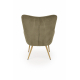 Lounge armchair AMARO olive, green