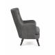 Loungesessel RAVEL grau / schwarz