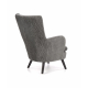 Loungesessel RAVEL grau / schwarz