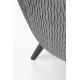 Poltrona lounge RAVEL grigio / nera