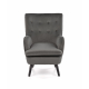 Sillón de salón RAVEL gris / negro