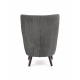 Sillón de salón RAVEL gris / negro