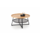 Coffee Table FLORENCE natural oak / black