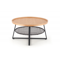 Стол за кафу FLORENCE природни храст / црн