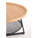 Coffee Table FLORENCE natural oak / black