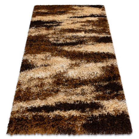 SHAGGY carpet S304 Living brown / beige