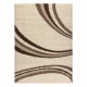 Tapis SHAGGY 058 crème / marron 
