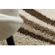 Tapis SHAGGY 058 crème / marron 